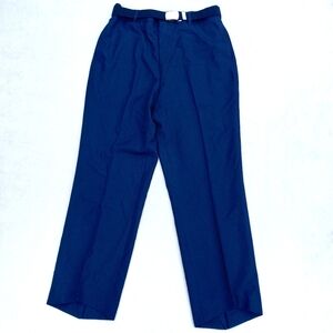 DSCP Men's Service Trousers AF Navy Blue Pants Size 35L W/ Belt Serge Wool